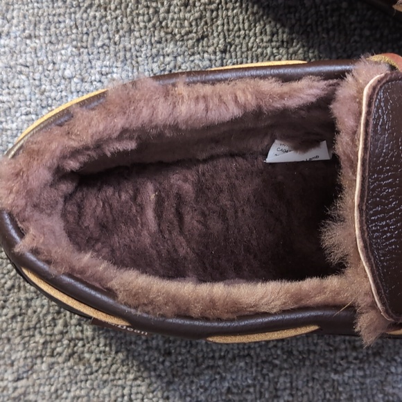 L.L. Bean Wicked Good Moccasins Moosehide Slipper Chocolate Brown Size 11.0 - Picture 13 of 14